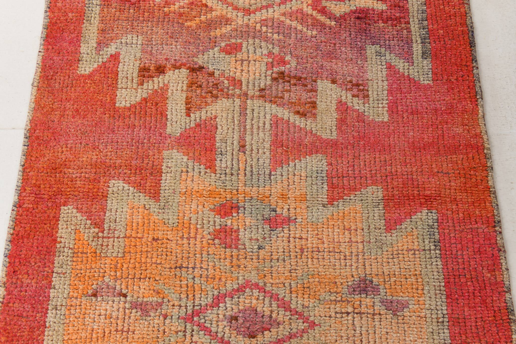 60s Antique Turkish Vintage Runner Rug, 101x309Cm
