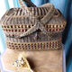 Braided wicker shopping basket