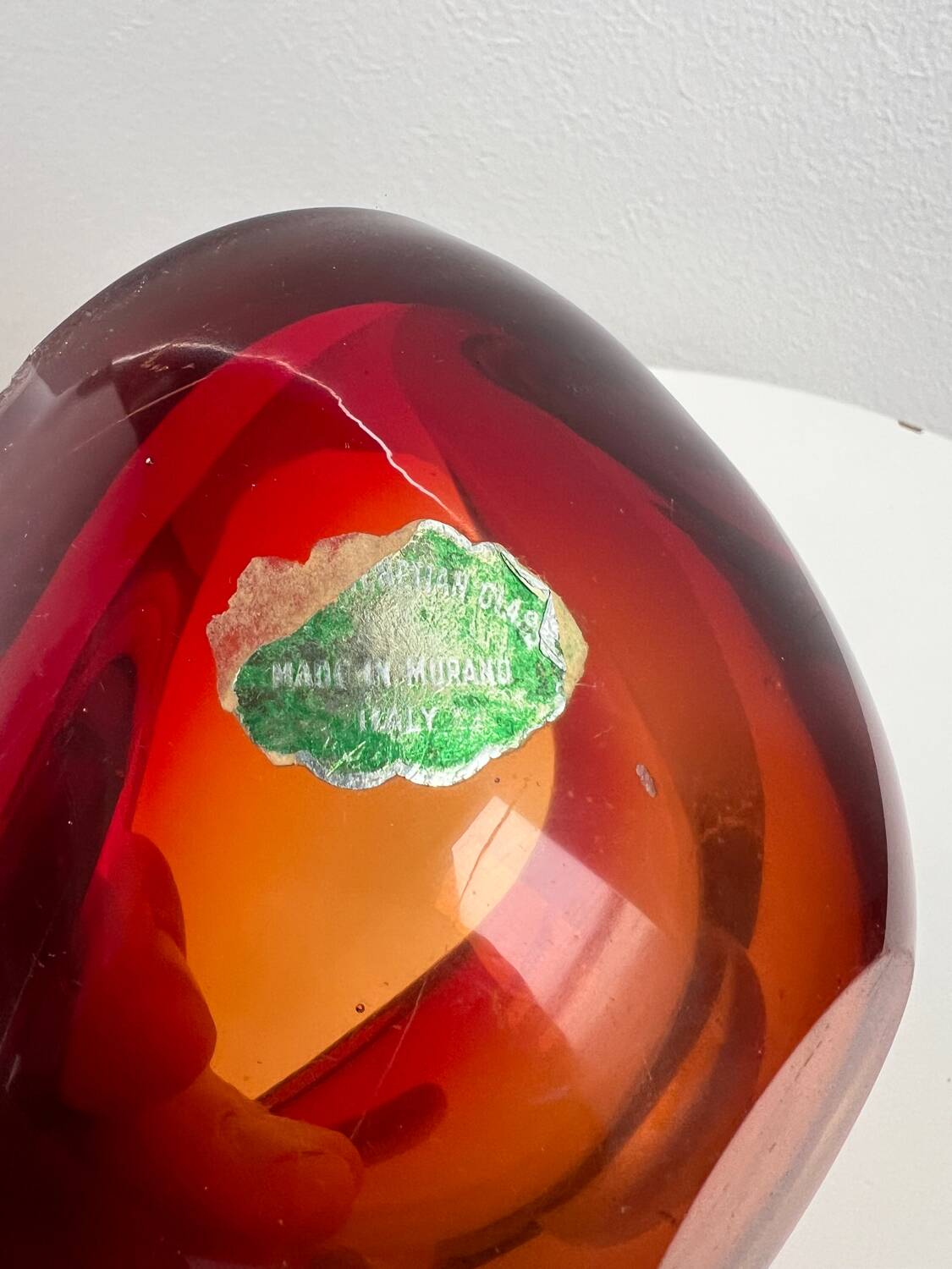 Murano Sommerso bowl 1970 Flavio Poli