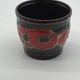 Cache pot céramique, vintage ,W. Germany, fleurs  rouges 🌹