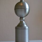 Grand pied de lampe en aluminium brossé Era Philippe Barbier vers 1970