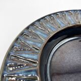 Søholm stoneware plate/dish/trinket tray 3184-2 • Blue series EJ64 by Einar Johansen • Denmark 1960s