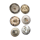 6 handmade decorative plates