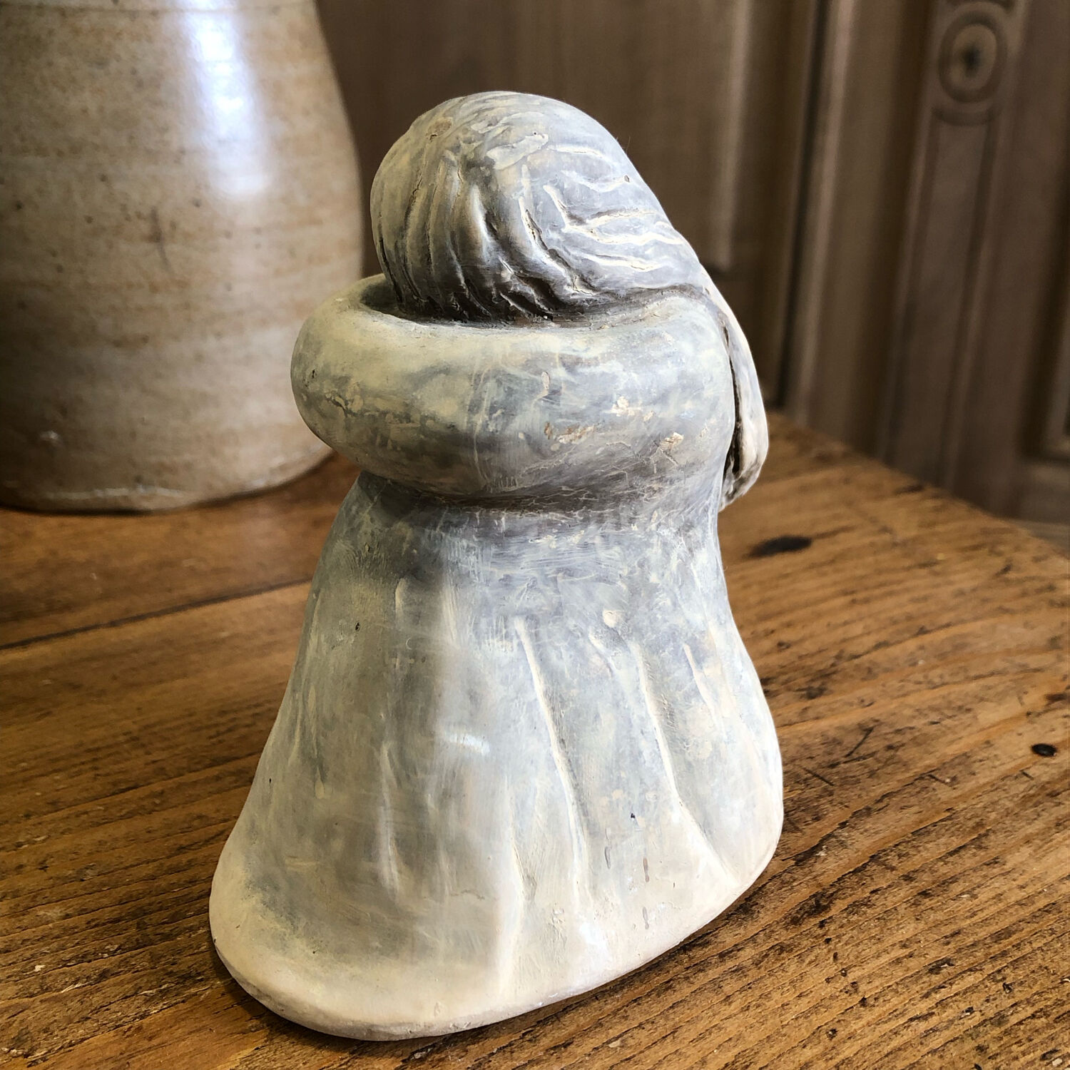 Ceramic statuette, crying woman