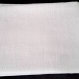Old white damask cotton tablecloth 1.58 x 2.15 m