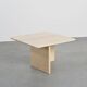 Set of three nesting tables in travertine, Italy circa 1970.