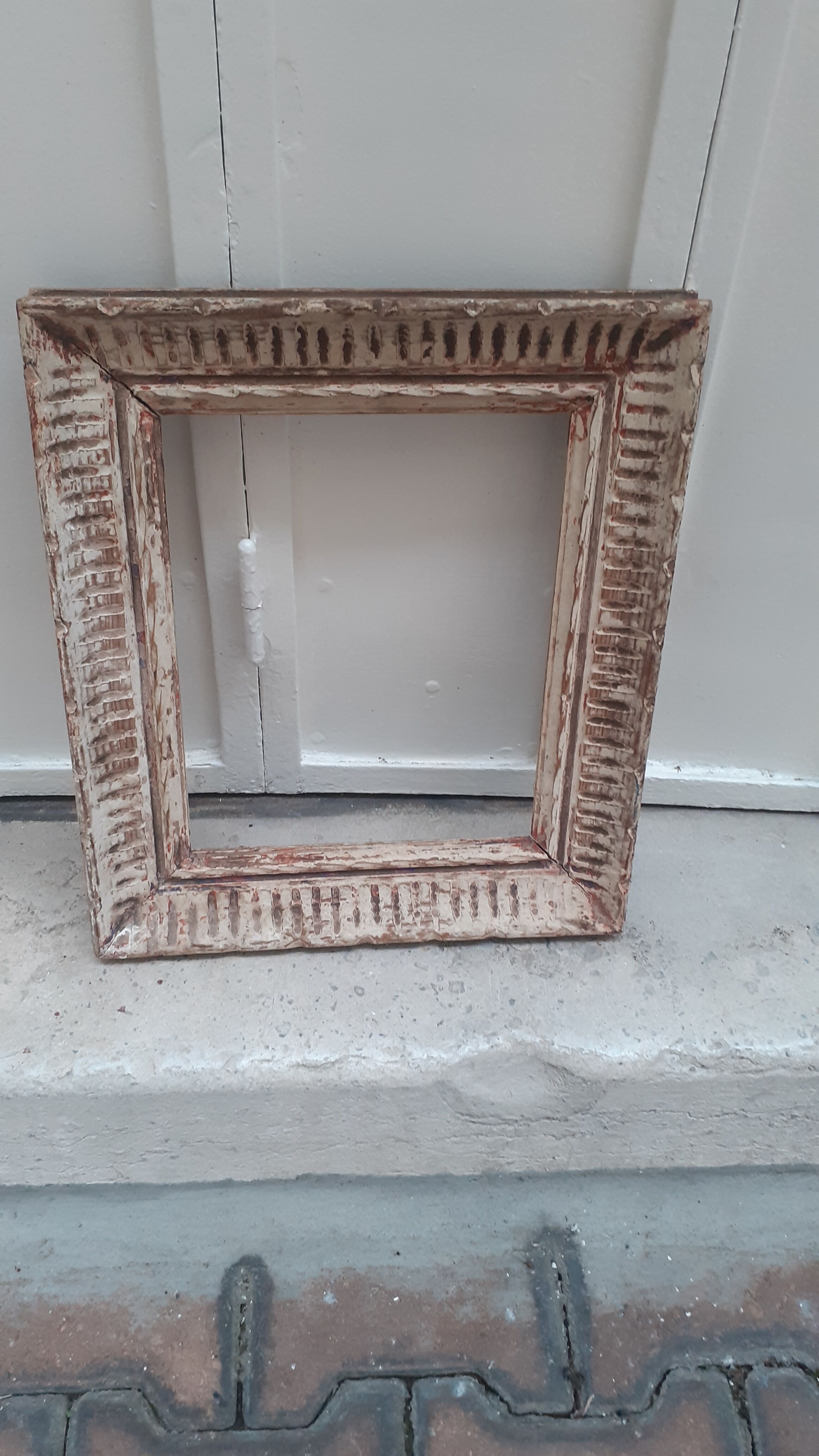 Carved wood frame