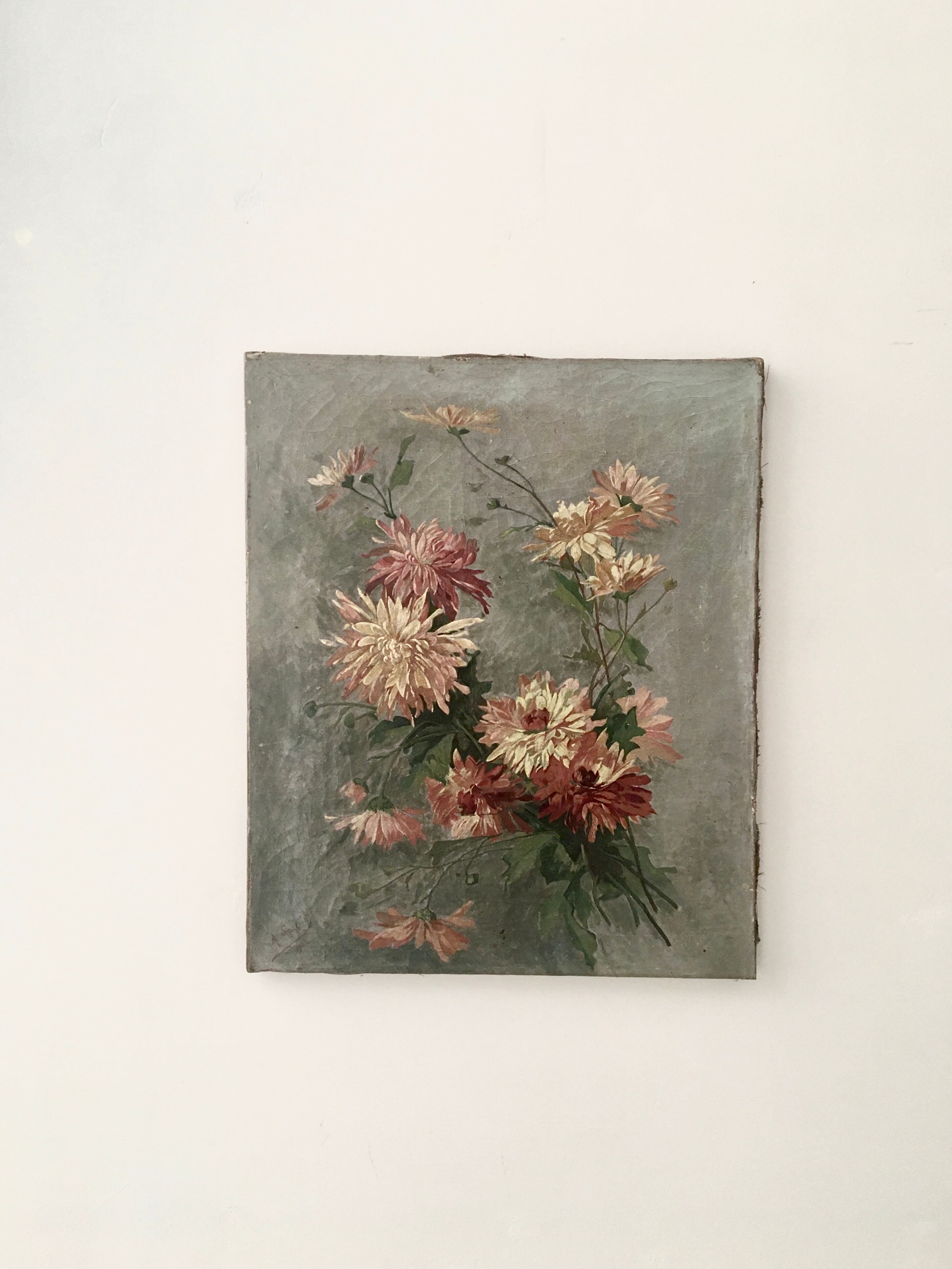 Oil on canvas signed, 1902