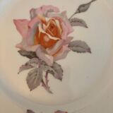 Vintage PL France porcelain dish with rose motifs