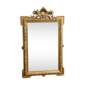 Ancient mirror gilded pediment Napoleon III 138x86cm