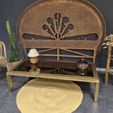 Peacock headboard