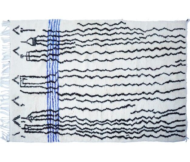 Colorful Berber handmade carpet 280 x 195cm