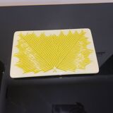 Dessous de plat en céramique décor de feuilles Verceram 60's