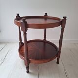 Coffee table / Side table / Round wooden end table