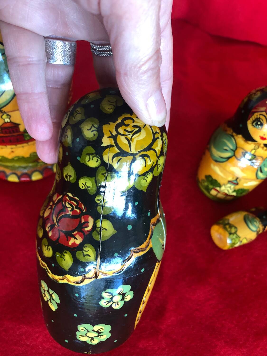 Old Russian nesting dolls