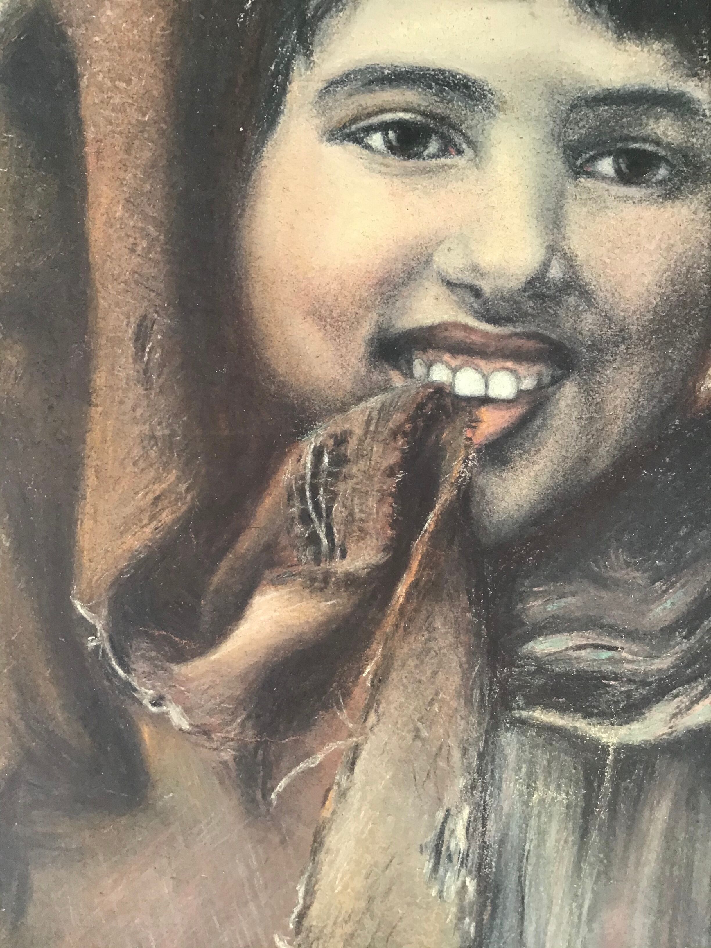 Portrait of a girl signed J Reux JJ