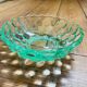 6 dessert, ice cream or fruit cups in pressed glass Pierre d'Avesn Art Deco 1930.