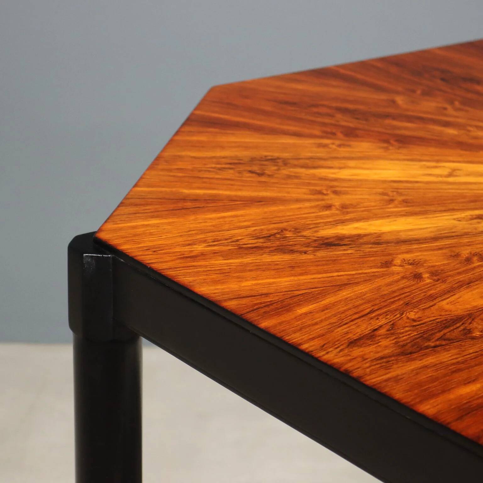 Vintage painted wooden dining table, design, Italy, 1960s