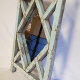 Miroir claustras en teck birman 49x80cm