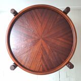 Coffee table / Side table / Round wooden end table