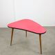Mid Century Italian Oval Red Table