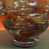 Very pretty vintage blown glass vase in the style of JC Novaro's creations