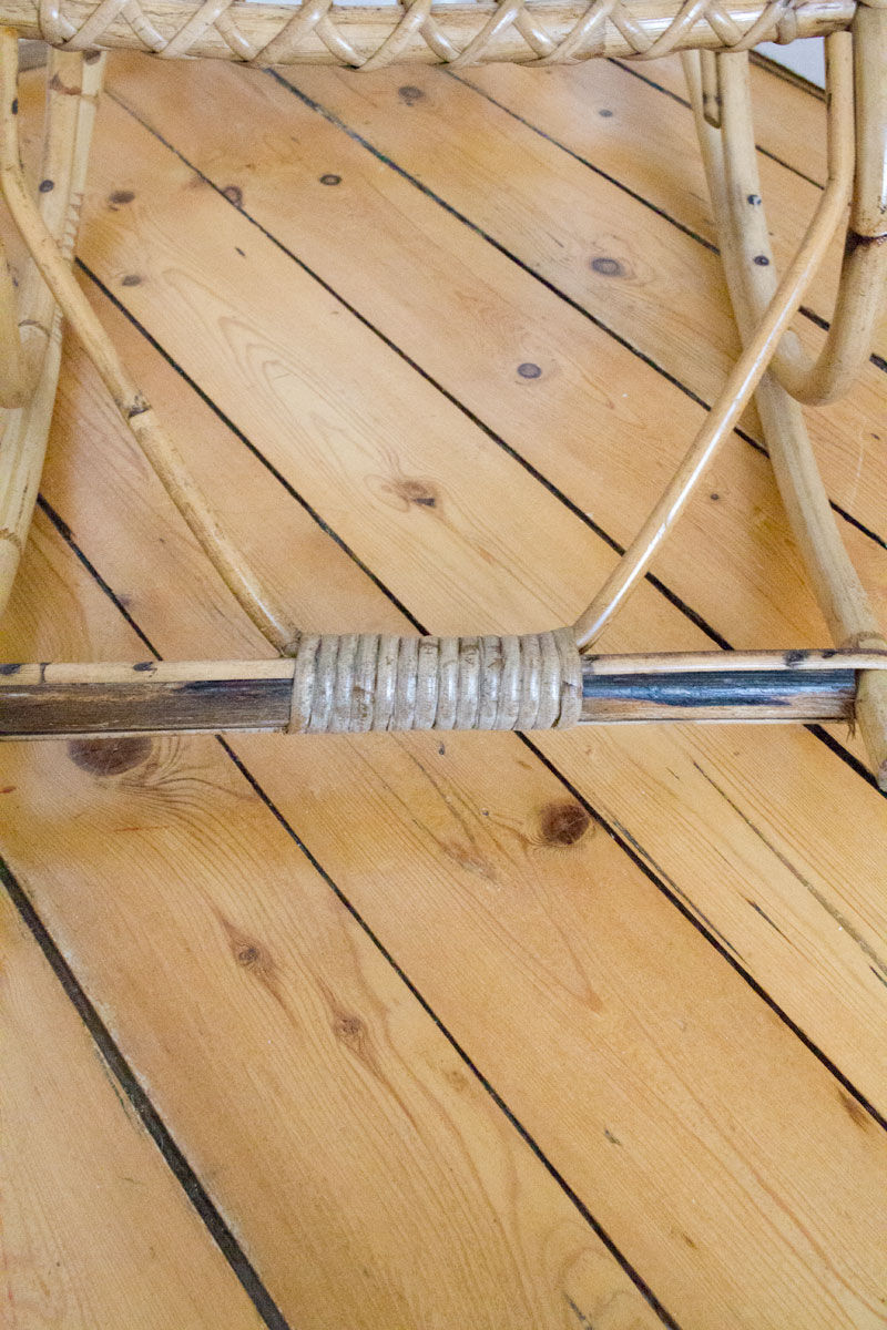 Rocking flesh child rattan