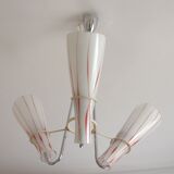 Nickel-plated chandelier Zukov, 1970s
