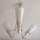 Nickel-plated chandelier Zukov, 1970s
