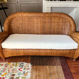 Rattan sofa and armchair