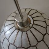 Vintage mother-of-pearl and brass pendant light