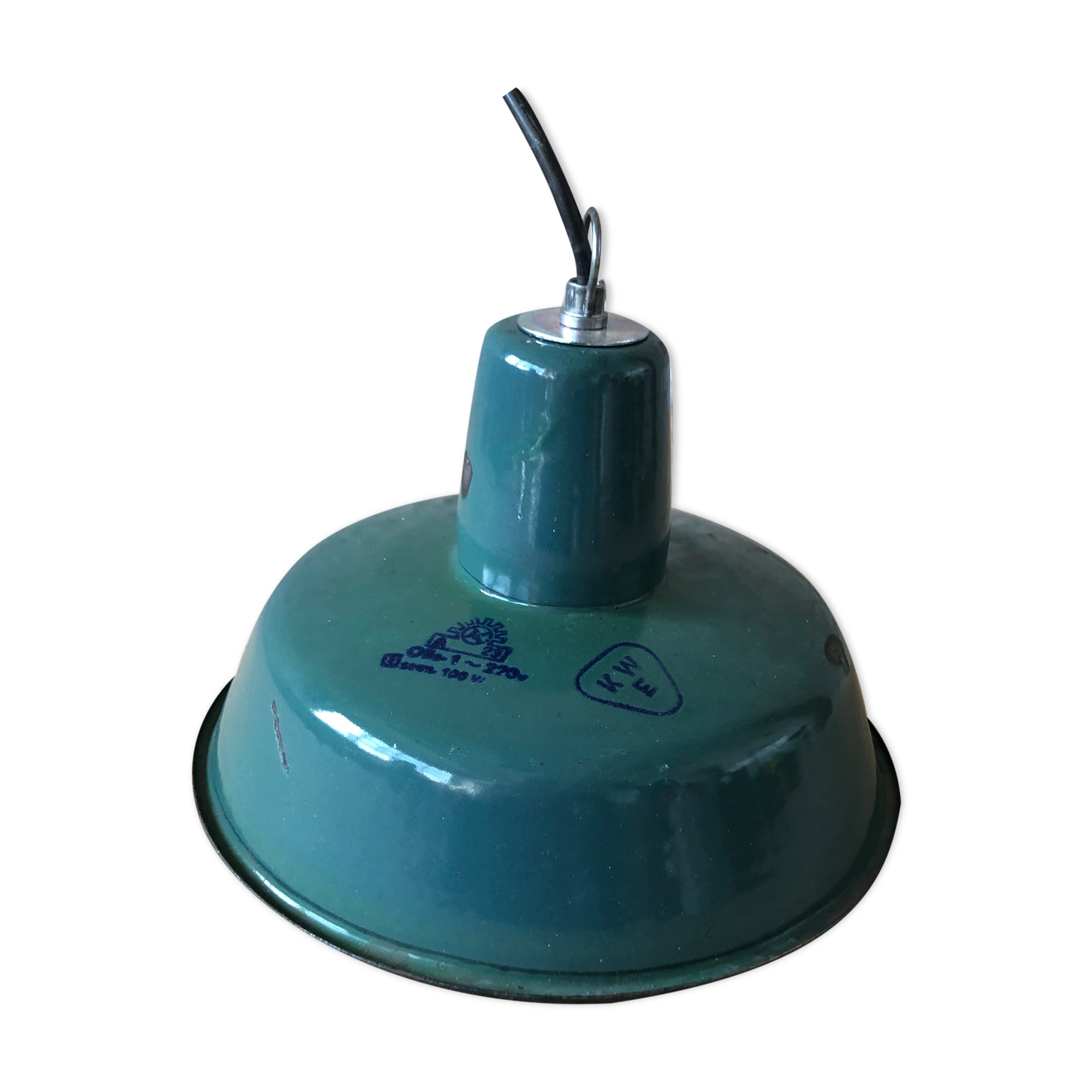 Industrial hanging lamp from Wikasy A23, 1960s