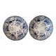 Dessert plates in ironstone Creil and Montereau model Flora