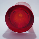 Tamara Aladin orange-red glass vase for Riihimaki
