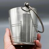 Antique champagne ice bucket art deco 1930 silver plated