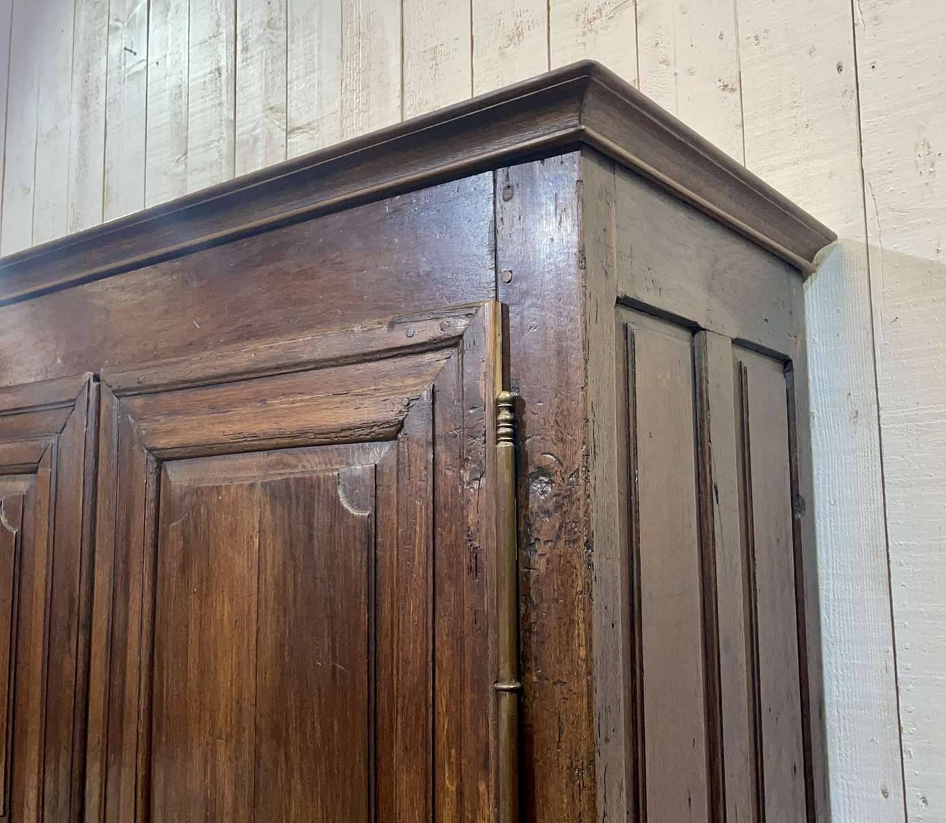 19th century rustic oak wardrobe