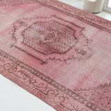 Turkish Pink Floor Vintage Rug sku2528