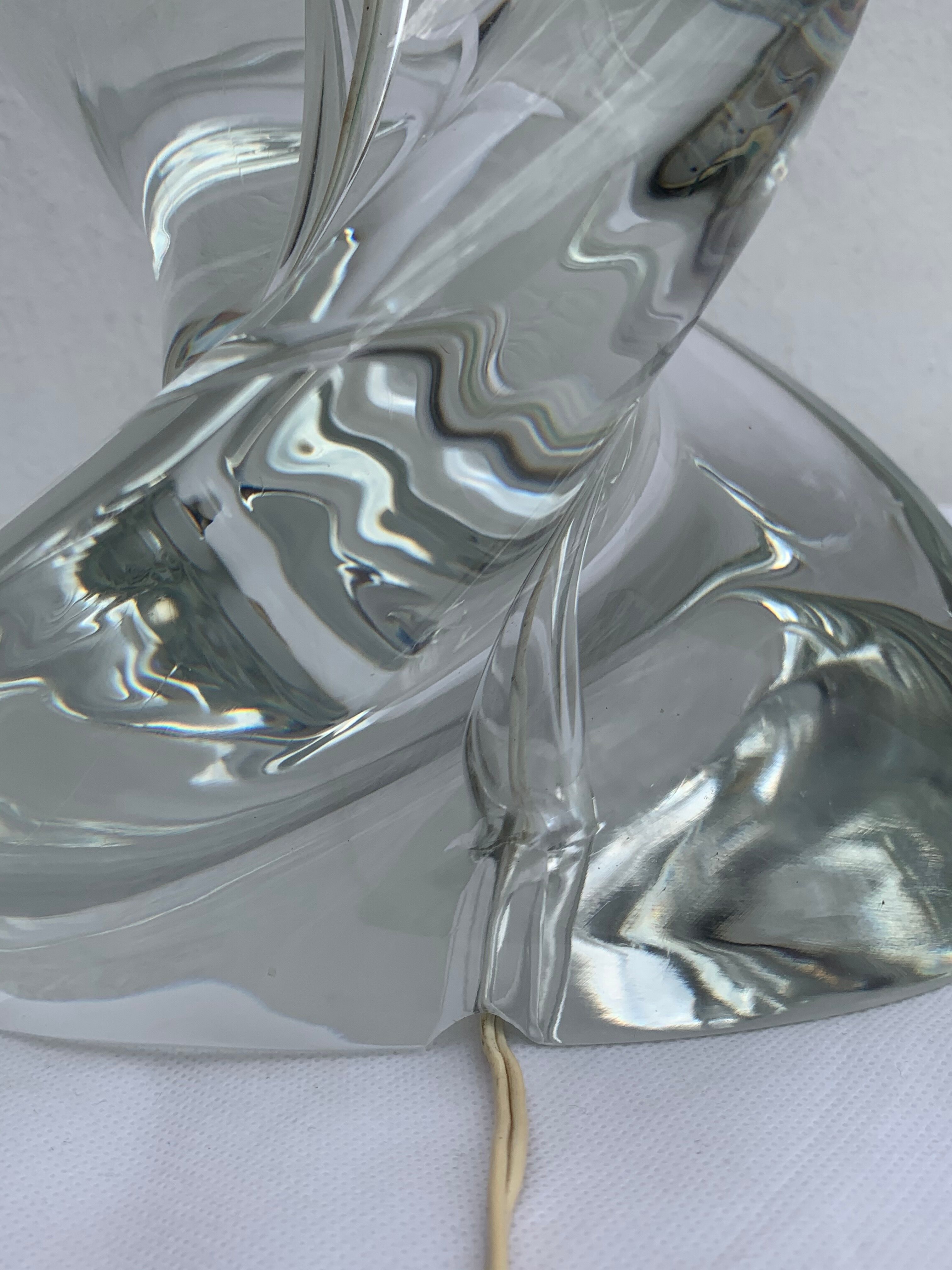 Sèvres crystal lamp foot