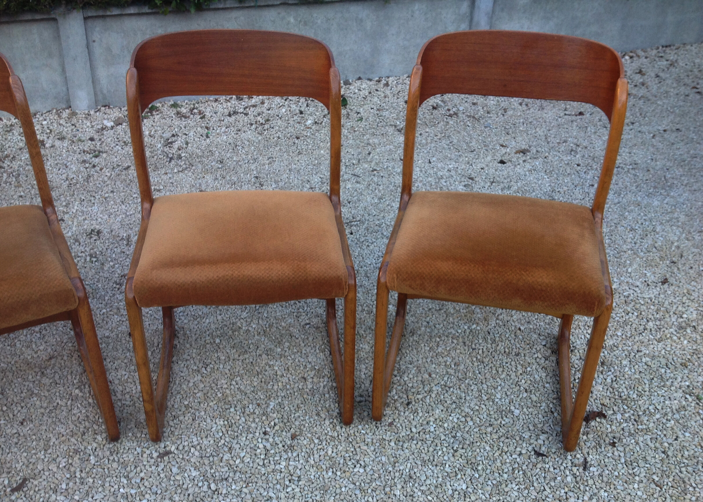 4 Baumann sled chairs