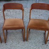 4 Baumann sled chairs