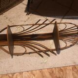 Rattan shelf