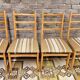 Quatre chaises bois vintage 1970