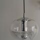 Peill & Putzler "wave" suspension, glass and chrome from the 60s/70s.