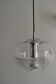 Peill & Putzler "wave" suspension, glass and chrome from the 60s/70s.