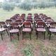 Set of 30 vintage bistro armchairs