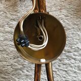 Hans Kögl flower wall light - gold and silver metal - 1970