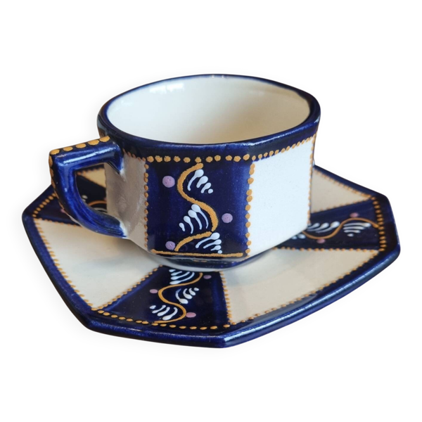 Tasse a thé céramique HB Henriot Quimper Bretagne