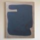 Organic blue-grey canvas 100x80cm