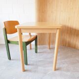 Table de cuisine en bois des années 1980