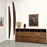 Meuble de métier ancien à 24 casiers